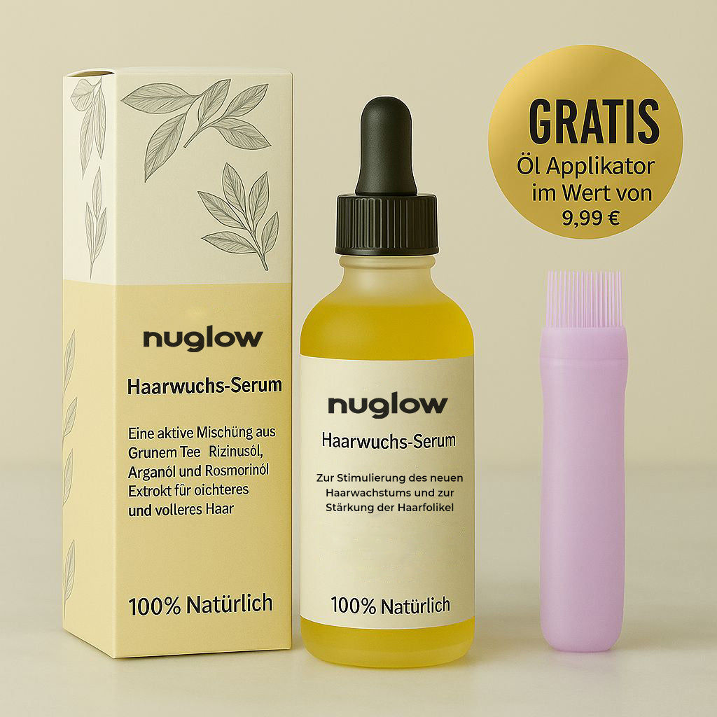 nuglow - Haaröl + Öl Applikator
